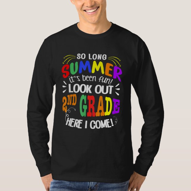 Camiseta El Verano Largo Es Divertido Mirar El Par De 2º Gr (Anverso)