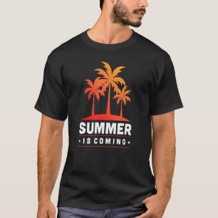 Camiseta El verano llega a la playa tropical del Caribe el 