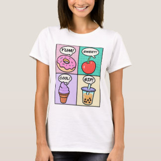 Camiseta el verano perfecto se trata de donut, burbuja de h