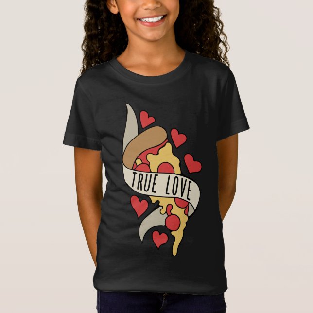 Camiseta El verdadero amor es la pizza (Anverso)