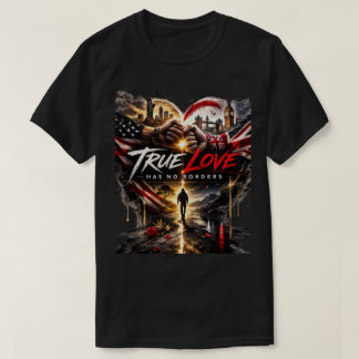 Camiseta El verdadero amor no tiene fronteras – Gráfico de 