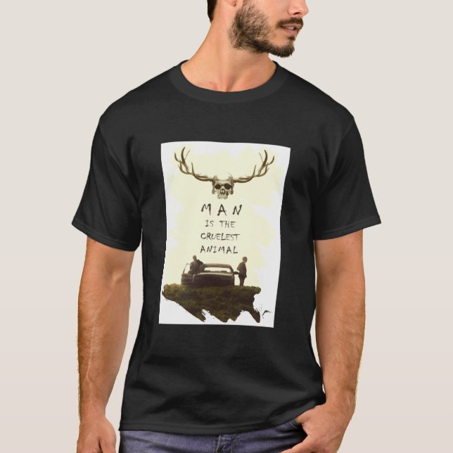 Camiseta El verdadero detective hombre es el animal más cru (Anverso)