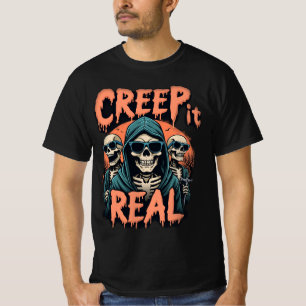 Camiseta El verdadero horror del Día de Halloween se repite