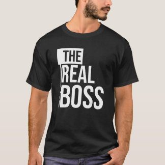 Camiseta El verdadero jefe - Su pareja y Vale