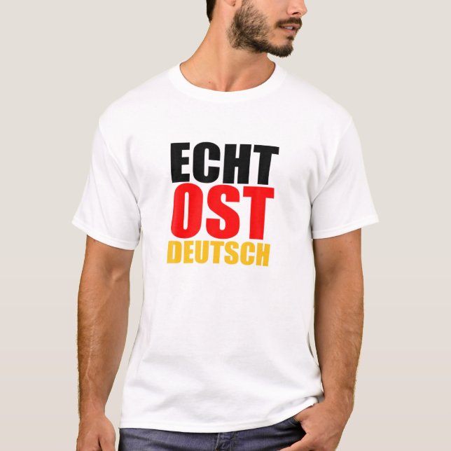 Camiseta El verdadero orgullo del este de Alemania Este: DD (Anverso)