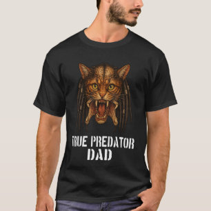 Camiseta El verdadero padre depredador diseño divertido par