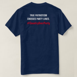 Camiseta El verdadero patriotismo cruza las líneas Fiestas