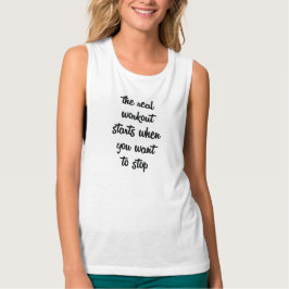 Camiseta El verdadero tanque muscular del entrenamiento