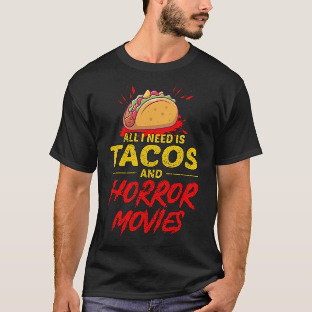 Camiseta El verdadero Thriller Serial Killer TV muestra Tac (Anverso)