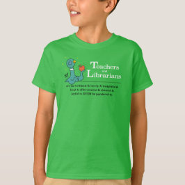 Camiseta El verde de los maestros de paloma y los bibliotec