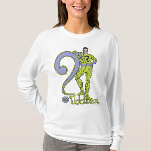 Camiseta El verde del Riddler y el logotipo