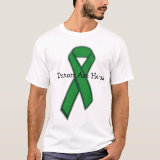 Camiseta el verde, donantes es héroes