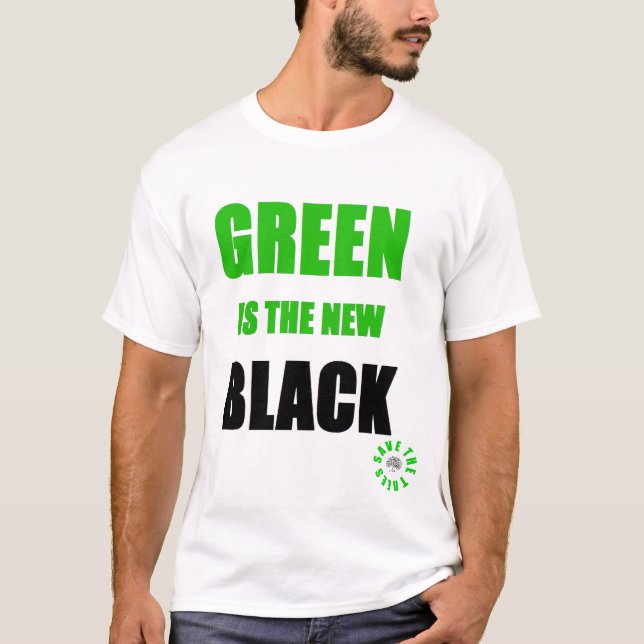 Camiseta El verde es el nuevo negro (Anverso)