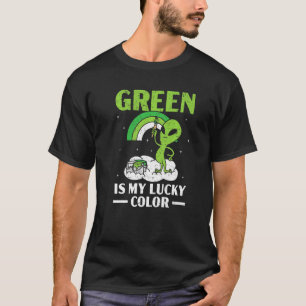 Camiseta El verde es mi color de suerte divertido extranjer