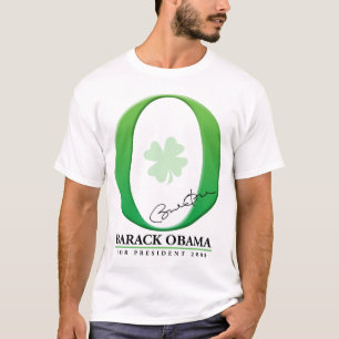 Camiseta El verde grande O - Barack Obama para el