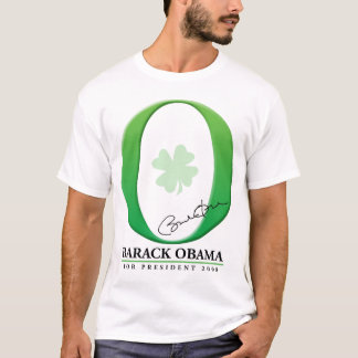 Camiseta El verde grande O - Barack Obama para el
