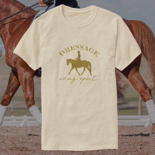 Camiseta El vestido es mi deporte Elegante equitación