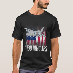 Camiseta El Veterano Salado C-130 Hércules La Bandera Ameri