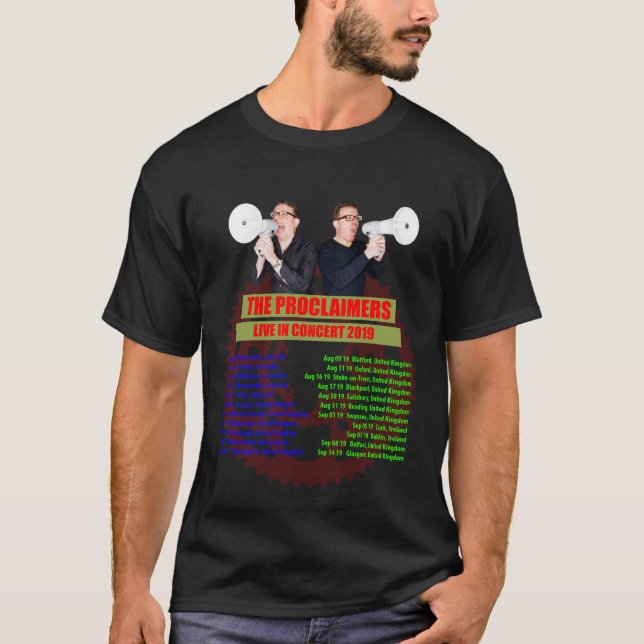 CAMISETA EL VIAJE 2019 DE PROCLAIMERS (Anverso)