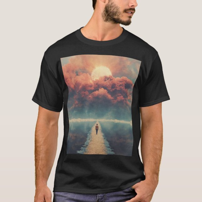 Camiseta El viaje celestial del viajero solitario (Anverso)