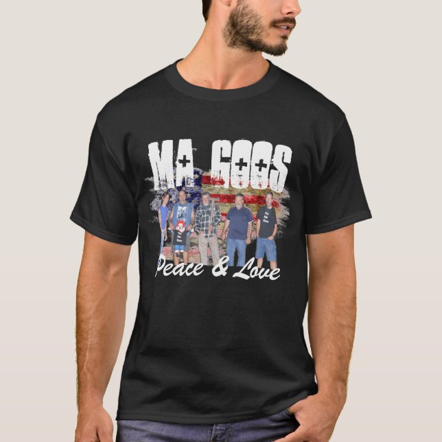 Camiseta El viaje de la paz y del amor de las sustancias (Anverso)