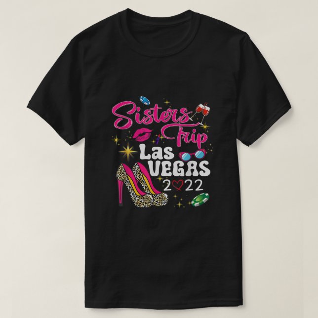 Camiseta El viaje de las hermanas de Las Vegas 2022 a diver (Diseño del anverso)