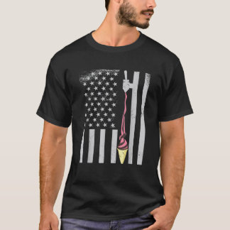 Camiseta El viaje de verano de la bandera de los Estados Un