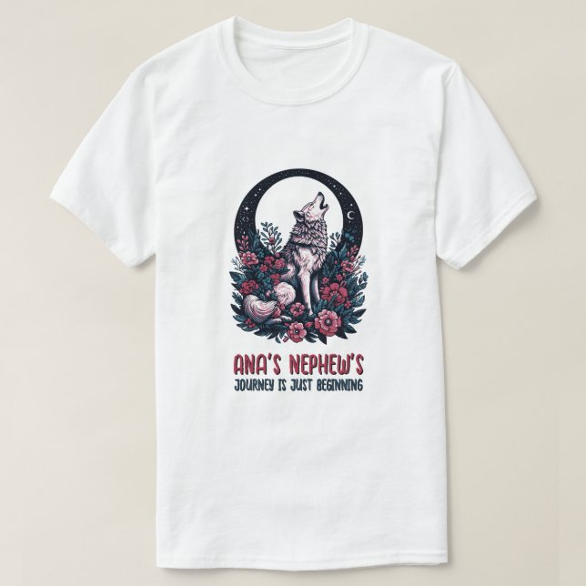 Camiseta El viaje del sobrino de Ana recién empieza (Diseño del anverso)