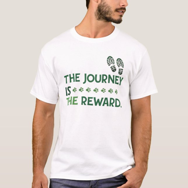 Camiseta El viaje es la recompensa (Anverso)