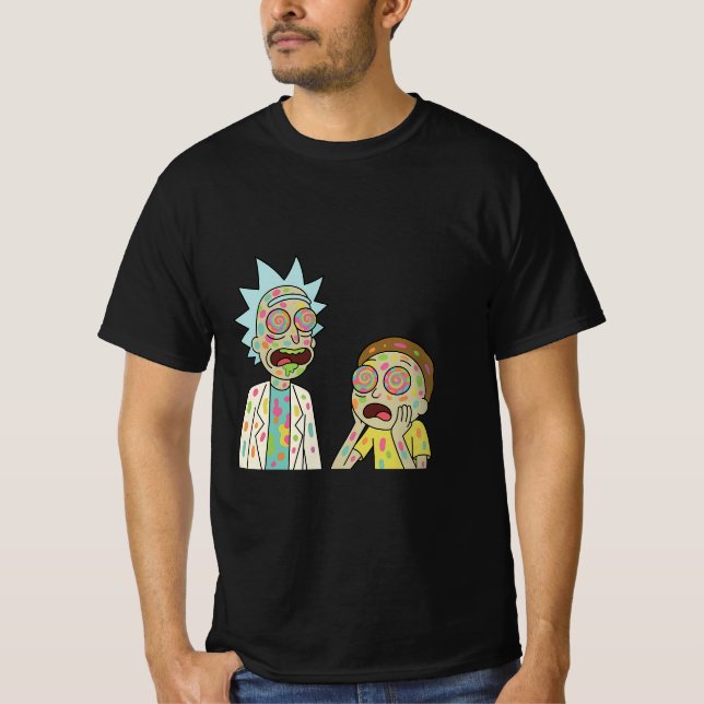 Camiseta El viaje eufórico de Rick y Morty (Anverso)