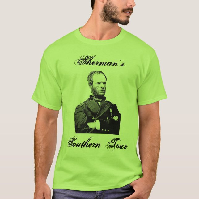 Camiseta El viaje meridional de Sherman (Anverso)