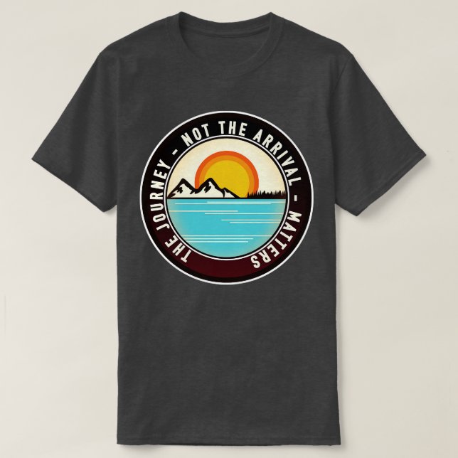 Camiseta El viaje, no la llegada, (Diseño del anverso)