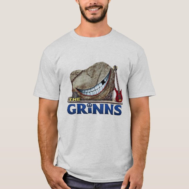 Camiseta El viaje T de los hombres de GRINNS (gris) (Anverso)