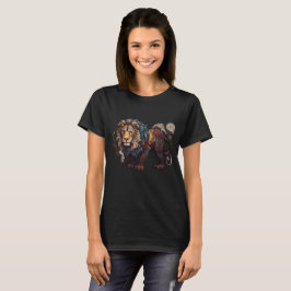 Camiseta El vibrante Lion Design Versatile Style:
