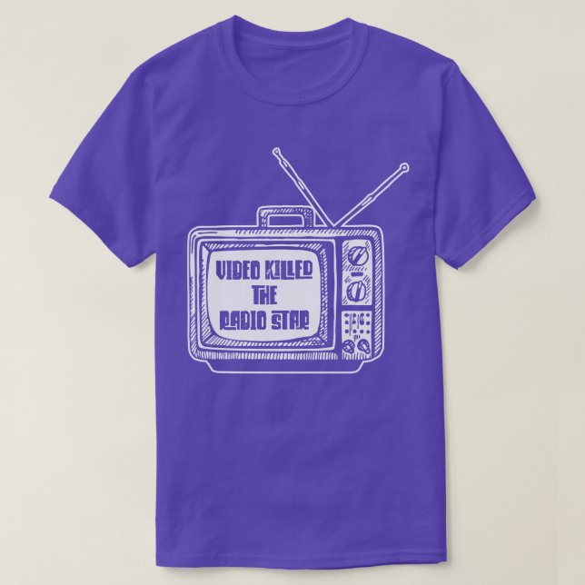 Camiseta El video acabó con los buggles de la radio (Diseño del anverso)