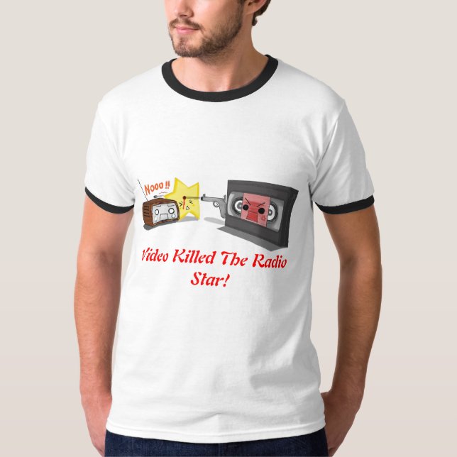 Camiseta El vídeo mató a la estrella de radio (Anverso)
