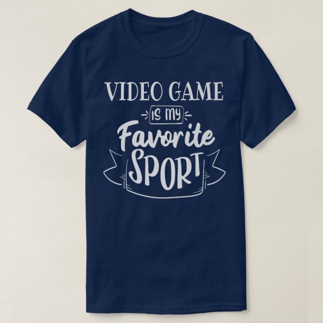 Camiseta El videojuego es mi deporte favorito  (Diseño del anverso)