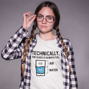 Camiseta El vidrio siempre está lleno