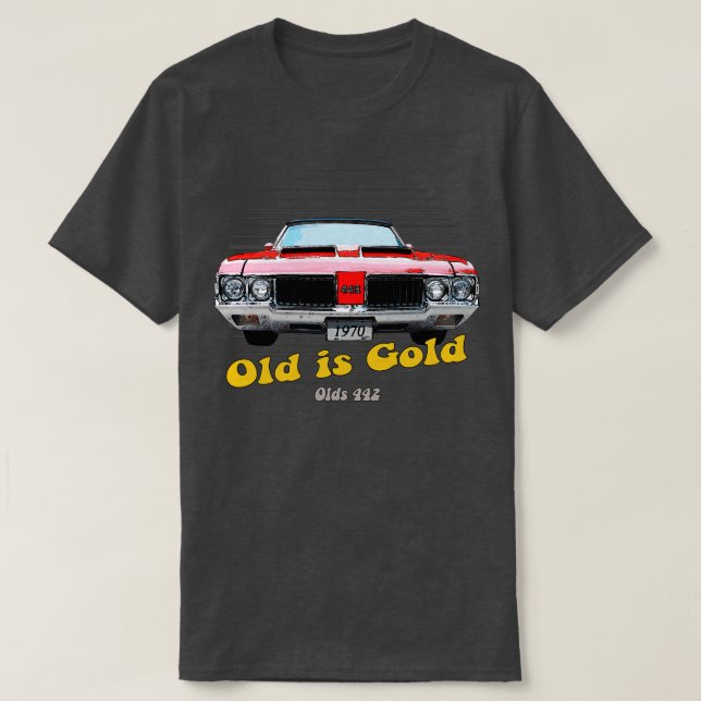 Camiseta El viejo 442 músculo americano es oro (Diseño del anverso)