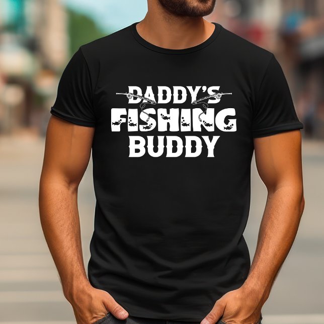 Camiseta El viejo amigo pescador | Gracioso regalo de pesca (Vintage Daddy's Fishing Buddy T-Shirt | Funny Father's Day Fishing Gift)