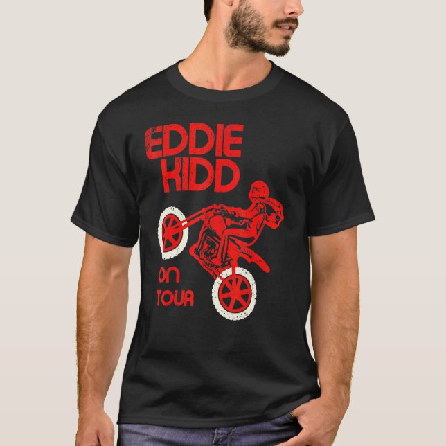Camiseta El viejo Eddie Kidd En La Gira De La Motocicleta R (Anverso)