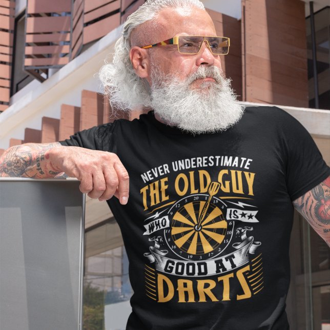 Camiseta El Viejo Hombre Bueno En Darts - Dart Funny (Subido por el creador)