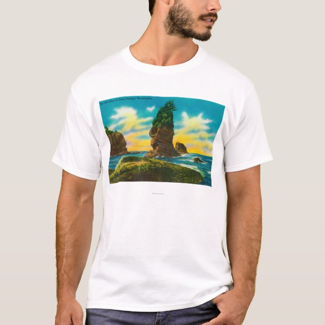 Camiseta El viejo hombre de la adulación del cabo, WA (Anverso)