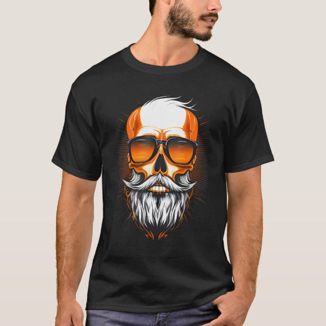 Camiseta El viejo hombre viejo de Guay rebelde con barbas m (Anverso)