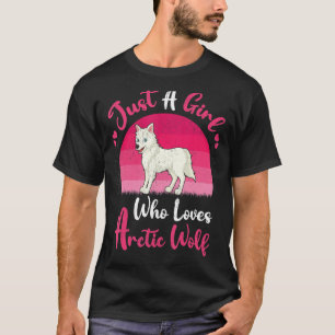 Camiseta El viejo lobo del Ártico es sólo un Chica que ama 