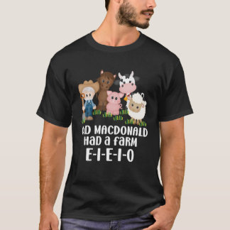 Camiseta El Viejo Macdonald Tenía Una Canción De Nursera E-