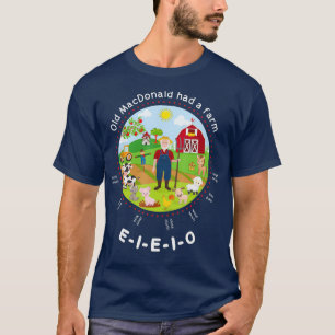 Camiseta El viejo MacDonald tuvo una granja de rhyme de gua