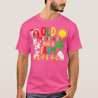 Camiseta El viejo MacDonald tuvo una granja infantil de cam