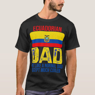 Camiseta El viejo padre ecuatoriano con bandera Ecuador dis