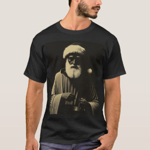 Camiseta El viejo Papá Noel con un misterioso giro